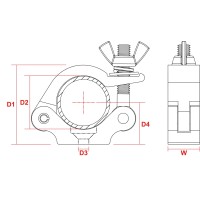 BEAMZ 151.415 BC50-200 GARRA SLIMLINE 200KG ALU