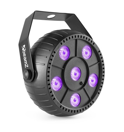 BEAMZ 153.209 PLP14 FOCO PAR PARTY CON BATERÍA 6X 1W UV