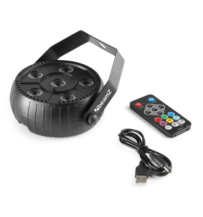 BEAMZ 153.209 PLP14 FOCO PAR PARTY CON BATERÍA 6X 1W UV