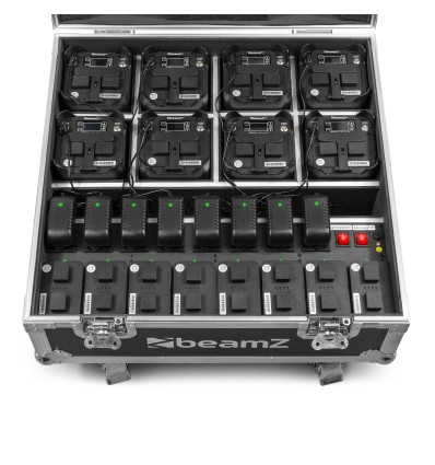 BEAMZ 150.603 FCC10 FLIGHTCASE PARA 8X BBP54 CON CARGADOR