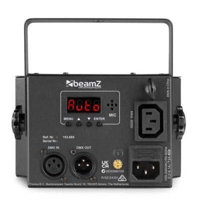 BEAMZ 153.685 DERBYSTROBO LED CON DMX