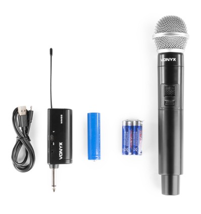 VONYX 179.210 WM55 MICRÓFONO INALÁMBRICO PLUG-AND-PLAY UHF