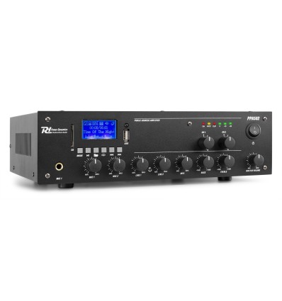 POWER DYNAMICS 952.084 PPA502 MEZCLADOR AMPLIFICADOR 100V - 50W 2 ZONAS