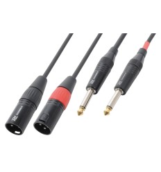 PD CONNEX 177.056 CX64-01 CABLE 2X XLR MACHO 2X JACK 6.3 MONO