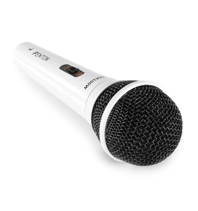 FENTON 173.129 DM100W MICRÓFONO DINÁMICO BLANCO